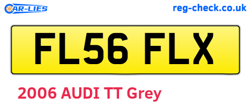 FL56FLX are the vehicle registration plates.