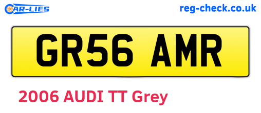 GR56AMR are the vehicle registration plates.