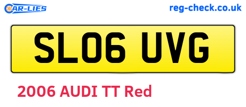 SL06UVG are the vehicle registration plates.