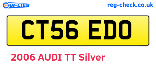 CT56EDO are the vehicle registration plates.