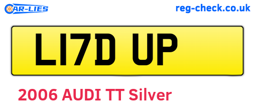L17DUP are the vehicle registration plates.