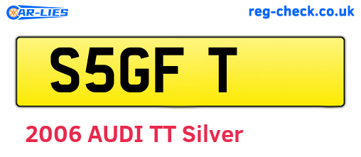 S5GFT are the vehicle registration plates.