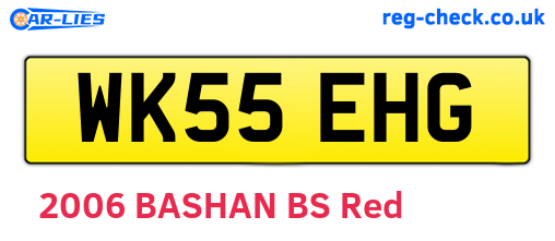 WK55EHG are the vehicle registration plates.