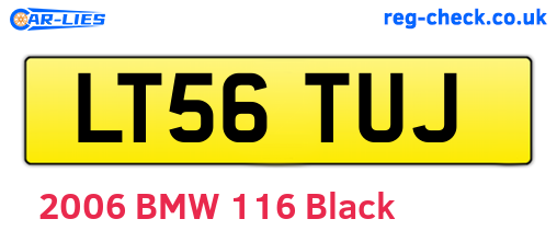 LT56TUJ are the vehicle registration plates.