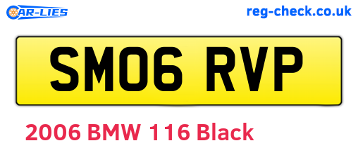 SM06RVP are the vehicle registration plates.