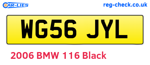 WG56JYL are the vehicle registration plates.