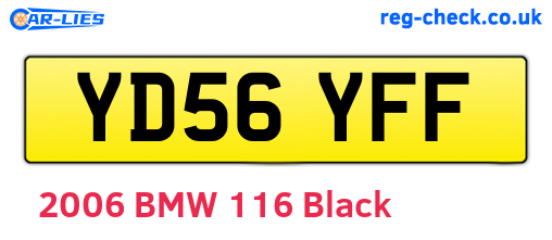 YD56YFF are the vehicle registration plates.