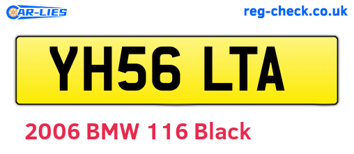 YH56LTA are the vehicle registration plates.