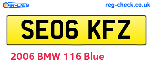 SE06KFZ are the vehicle registration plates.