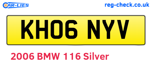 KH06NYV are the vehicle registration plates.