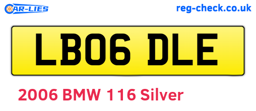 LB06DLE are the vehicle registration plates.