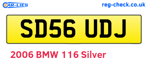 SD56UDJ are the vehicle registration plates.