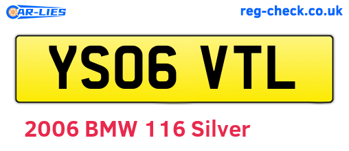 YS06VTL are the vehicle registration plates.