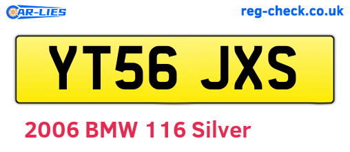 YT56JXS are the vehicle registration plates.