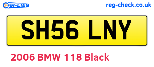 SH56LNY are the vehicle registration plates.