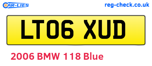 LT06XUD are the vehicle registration plates.