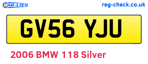 GV56YJU are the vehicle registration plates.