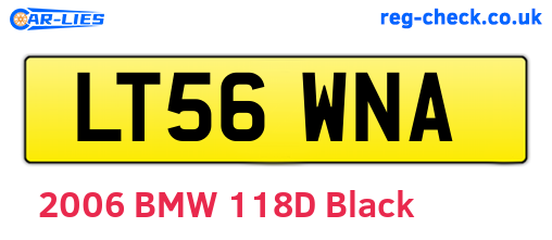 LT56WNA are the vehicle registration plates.