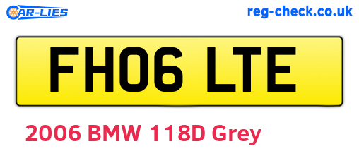 FH06LTE are the vehicle registration plates.