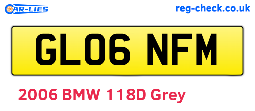 GL06NFM are the vehicle registration plates.