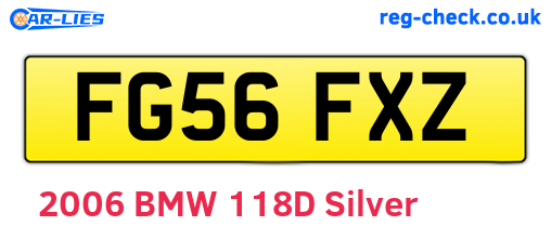 FG56FXZ are the vehicle registration plates.