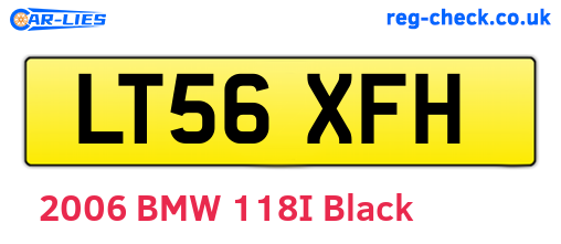 LT56XFH are the vehicle registration plates.