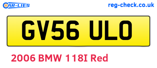 GV56ULO are the vehicle registration plates.