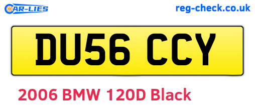 DU56CCY are the vehicle registration plates.