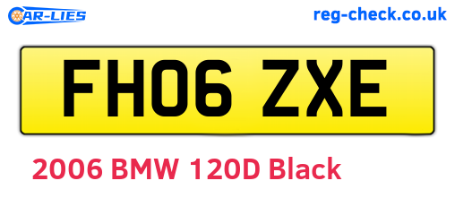 FH06ZXE are the vehicle registration plates.