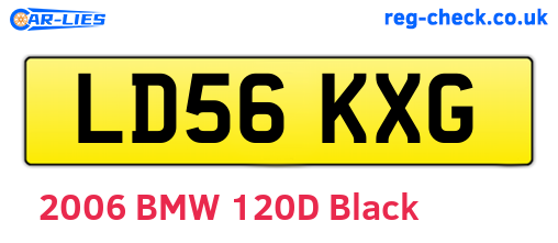 LD56KXG are the vehicle registration plates.