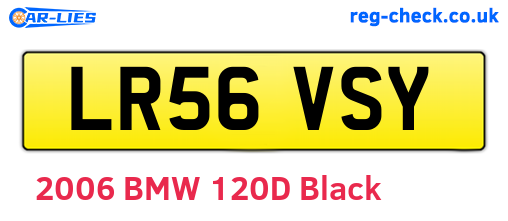 LR56VSY are the vehicle registration plates.
