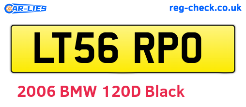 LT56RPO are the vehicle registration plates.