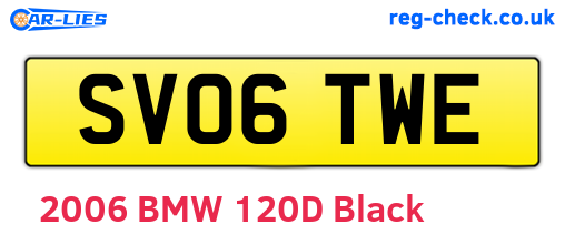 SV06TWE are the vehicle registration plates.