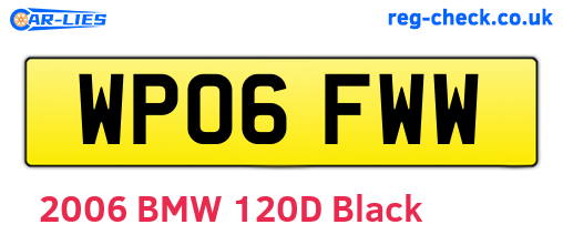 WP06FWW are the vehicle registration plates.