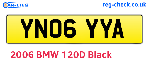 YN06YYA are the vehicle registration plates.