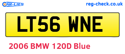 LT56WNE are the vehicle registration plates.
