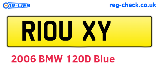 R10UXY are the vehicle registration plates.