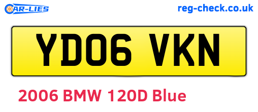 YD06VKN are the vehicle registration plates.