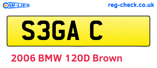 S3GAC are the vehicle registration plates.