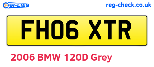 FH06XTR are the vehicle registration plates.