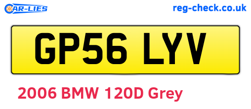 GP56LYV are the vehicle registration plates.