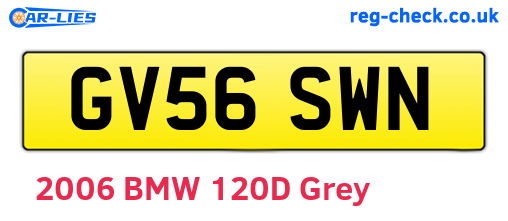GV56SWN are the vehicle registration plates.