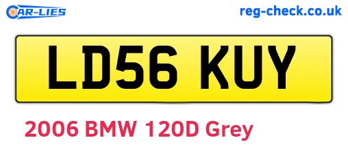 LD56KUY are the vehicle registration plates.