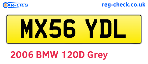 MX56YDL are the vehicle registration plates.