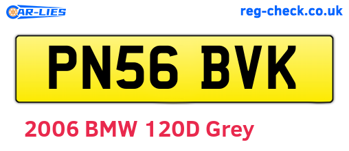 PN56BVK are the vehicle registration plates.