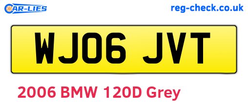 WJ06JVT are the vehicle registration plates.