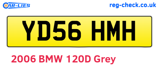 YD56HMH are the vehicle registration plates.