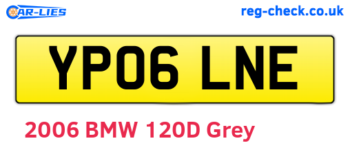YP06LNE are the vehicle registration plates.
