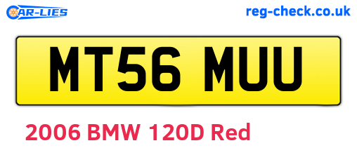 MT56MUU are the vehicle registration plates.