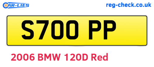 S70OPP are the vehicle registration plates.